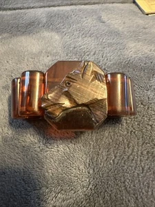 ***Rare*** Bakelite-(WOOD)- Horse Head Elastic Stretch Bracelet🔥🔥🔥 - Bild 1 von 8