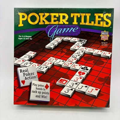Poker Tiles Game COMPLETE MasterPieces 2005 Board Trays Family Friends - Image 1 of 4