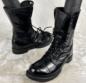 Corcoran Men's 10" Leather Jump Uniform Boots 1500 *Made In USA* Black 9.5E - Picture 1 of 9