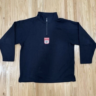 Sudadera Pullover Negra De Colección Y2K Buffalo Sabers NHL Equipo Nike Cuarto Cremallera Foto 1 de 4