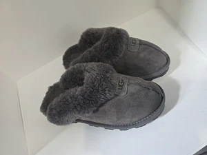 UGG COQUETTE SLIPPER Size 7 Sheepskin Slide 5125 gray UGGS - Picture 1 of 8