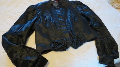 BLUSA CORPIÑO SEDA NEGRA VICTORIANA ORIGINAL TOP Foto 1 de 4