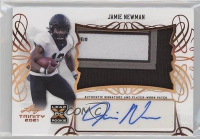 2021 Leaf Trinity Patch Auto Jamie Newman #PA-JN1 RPA Rookie Patch Auto RC - Image 1 of 2