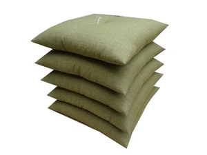 Sanuki-shing meisen Zabuton Floor Cushion Green Set of 5 made in Japan - Picture 1 of 4