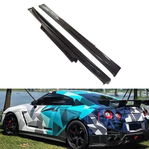 Carbon Fiber TS Style Side Skirts for Nissan GTR R35 2008-2016 Years - Picture 1 of 9