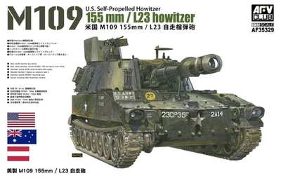 AFV CLUB 1/35 US Army M109 155mm/L23 Self-Propelled Howitzer Plastic Model FV353 - Image 1 of 4