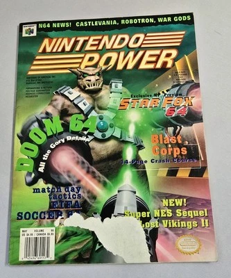 Revista Nintendo Power Doom 64 volumen 96 mayo 1997 con póster Foto 1 de 4