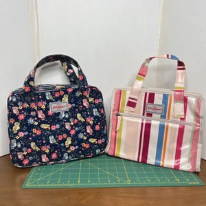 2 Cath Kidston Small Bag with Owl and Floral Design And Stripe Pink - Picture 1 of 24