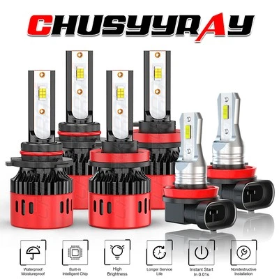 KIT combinado de faros antiniebla LED blancos 6000K para Honda Ridgeline 2017-20 Foto 1 de 4