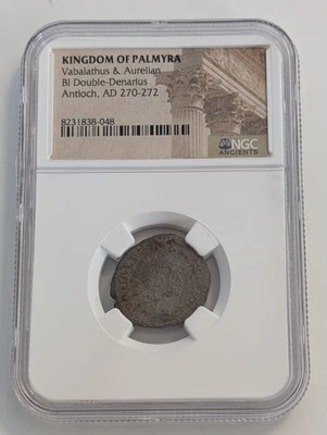 Ancient Kingdom Of Palmyra  Double-Denarius Antioch AD 270-272 Two Headed Coin - Image 1 of 4