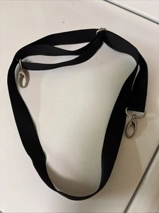Cinghia in nylon per borsa nera con clip regolabile per borsetta lunghezza vita - Foto 1 di 3