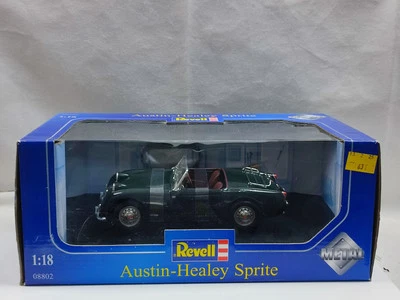 Revell Metal 1/18 1952 AUSTIN HEALEY SPRITE Roadster Brg Green New - Image 1 of 4