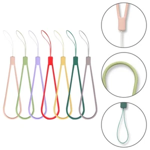 7 Pcs Braided Silicone Lanyard Phone Hanging Strap Mobile Rope Anti Theft - Zdjęcie 1 z 12