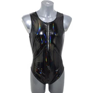 Body For Him Patent Leather Zipper Size: M (421) - Picture 1 of 5