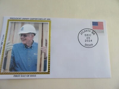President Jimmy Carter Death Memorial FDC 12-29-2024 Cubierta Colorano [Cachet #2] Foto 1 de 2