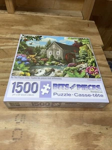 BITS y PIEZAS 1500 PC Puzzle 24x33" Country Mill Floral NUEVO SELLADO - Imagen 1 de 6