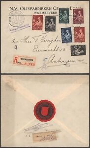 Netherlands 1938 - Registered Cover Wormerveer to Belgium - Child Q753