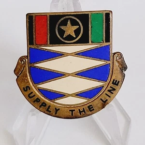 95º Batallón de Suministro y Servicio Unidad Distintiva Insignia Escudo del Ejército DUI DI NHM - Imagen 1 de 2