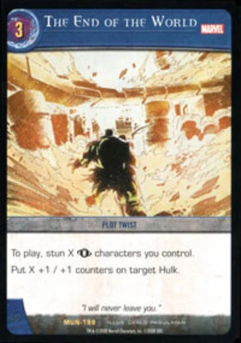 VS System: The End of the World - Foil [Played] Marvel Universe TCG CCG Classic  - Image 1 of 1
