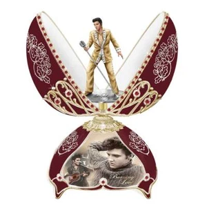 Elvis in Concert Heirloom Egg Musical Figurine Bradford Exchange - Foto 1 di 1