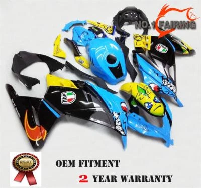 Blue Shark Fairing Panel fit for Kawasaki Ninja300 2013-2017 EX300 EX300A EX300B - Image 1 of 3