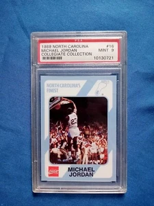 Michael Jordan PSA 9 Vintage Coca Cola Collector Card 1989 - Picture 1 of 6