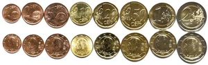 Belgium 8 coins set 1c-2e 2000-2014 UNC (#1744) - Picture 1 of 1