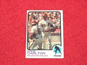 STEVE CARLTON PHILLIES HOF 1973 TOPPS #300 DISCOUNT SPECIAL (B-4061)