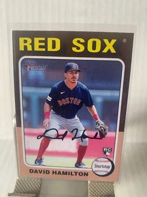 2024 Topps Heritages Rookie David Hamilton #406 Boston Red Sox - Image 1 of 2