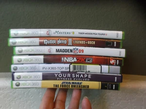 Choice Microsoft XBOX 360 Games: Guitar Hero/NBA 2K13/Star Wars/ Tiger Woods/etc - Picture 1 of 12