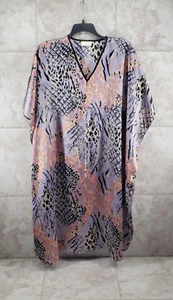 Vestido Bobbie Brooks Caftan House Camisón Grande Cuello en V Camisa para Dormir Talla Única - Imagen 1 de 4