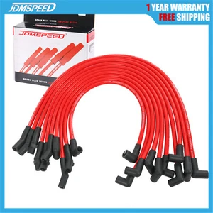 Red 10.2mm Racing Spark Plug Wires Set Fits For Ford 5.0L 5.8L, SB SBF 302 - Picture 1 of 23
