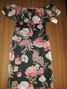Charlotte Russe dress, Night, black with floral print NWT - Picture 1 of 5