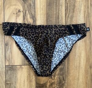 Andrew Christian Leopard Bikini - Small