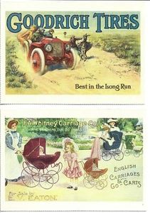1985 ANTIQUE  ADVERTISING REPRO'S , POST CARDS - Picture 1 of 5