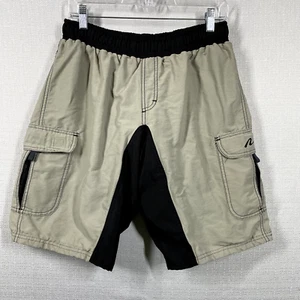 Nashbar Cycling Shorts Men's Size M Beige Athletic Padded Cargo Bicycle Pants - Picture 1 of 8