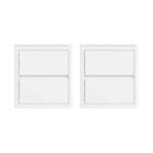White Pair of Bedside Tables - Lexi BUN/LEX002/84553