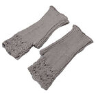 1 Pair Knitted Gloves Thick Cold Resistant Autumn Winter Men Women Knitted