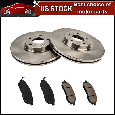 Front Brake Rotor Ceramic Pad 319.7mm For INFINITI G35 M35 EX35 Nissan 350Z 370Z Foto 1 de 4