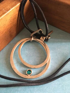 Collier Pendentif Argenté Signé SCOOTER - Imagen 1 de 4
