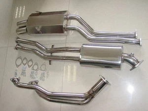 BMW E36 325 i 328 i Sportauspuff Auspuff Anlage Edelstahl +20PS mehr 320i 323i - Afbeelding 1 van 2