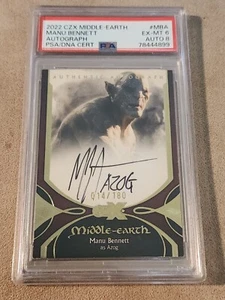 2022 CZX Middle Earth Manu Bennett Autograph 014/180 PSA 8 - Bild 1 von 2
