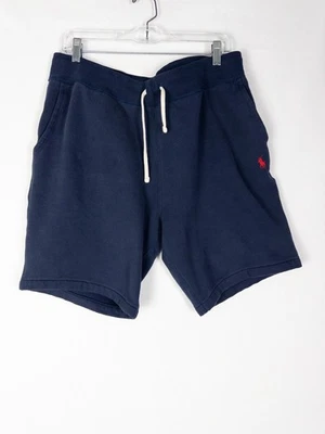 Polo Ralph Lauren Shorts Mens L Navy Fleece Classic Pony Above Knee Cotton Blend - Image 1 of 4