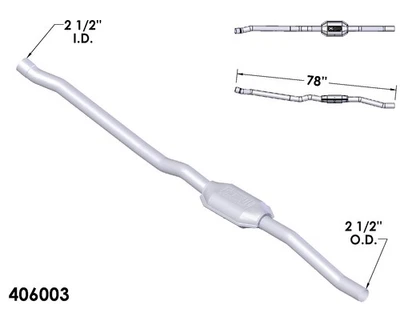 Convertidor catalítico para Dodge Dakota 1994-1995 3,9 L V6 gas ohv 4x4 Foto 1 de 2