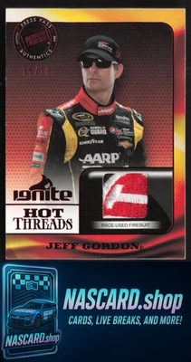 2013 Press Pass Ignite #HT-JG Jeff Gordon Hot Threads Red #/10 - Image 1 of 2