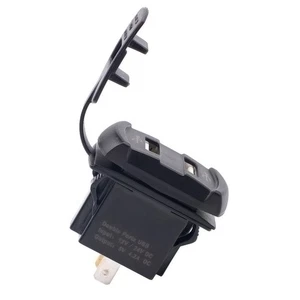 Voltímetro USB doble 12-24V medidor de voltaje vehículo motocicleta enchufe de alimentación - Imagen 1 de 12
