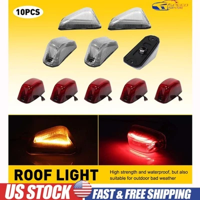 For Dodge RAM Promaster 1500 2500 3500 2014-2023 Clear/Red LED Cab Roof Light - Image 1 of 4