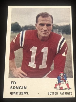 1961 Fleer #177 Ed Songin Boston Patriots QB - Image 1 of 4
