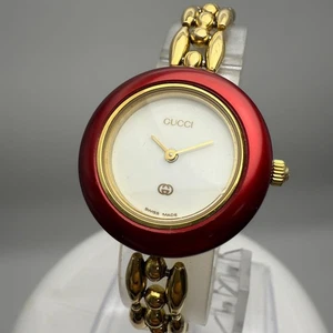 GUCCI Gucci Uhr Watch 1100L Change Bezel Gold GUCCI,17199 - Bild 1 von 12