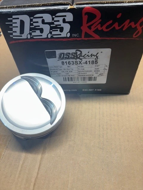 400 雪佛兰锻造 -16cc 盘顶活塞 DSS 赛车 SX 活塞。 4.185孔 — 第 1/1 张图片